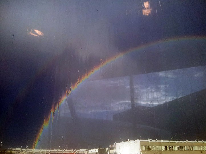 Double rainbow at Arlanda airport