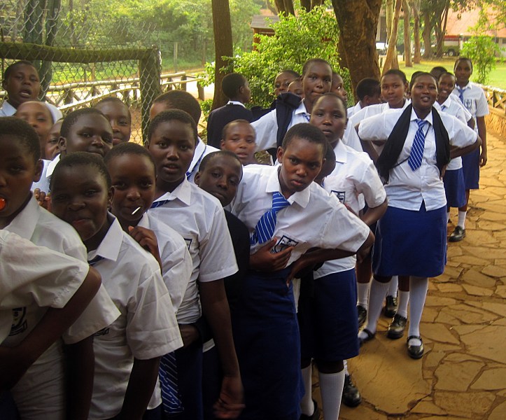 Kids at Nairobi Animal Orphanage