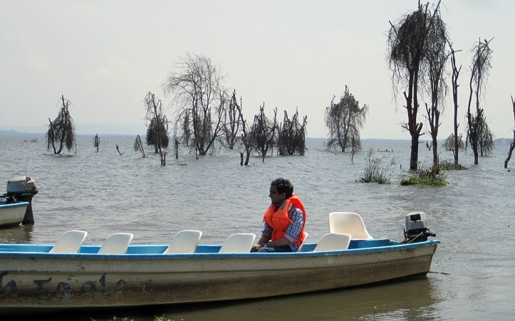 On the boat, Lake Naivasha